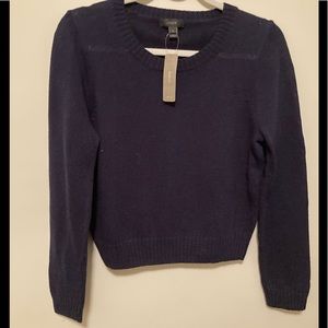 NWT J. Crew Navy Crew Neck Sweater